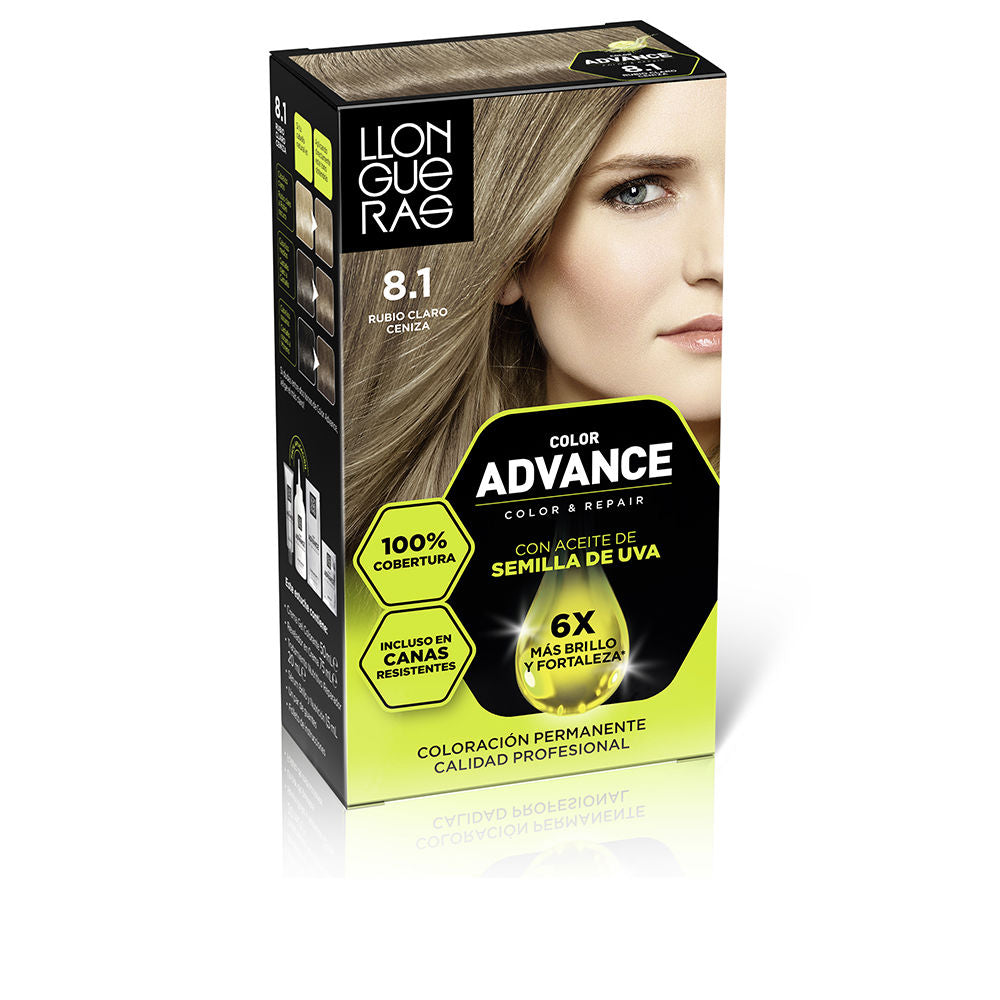 COLOR ADVANCE #8,1-rubio claro ceniza 1 u