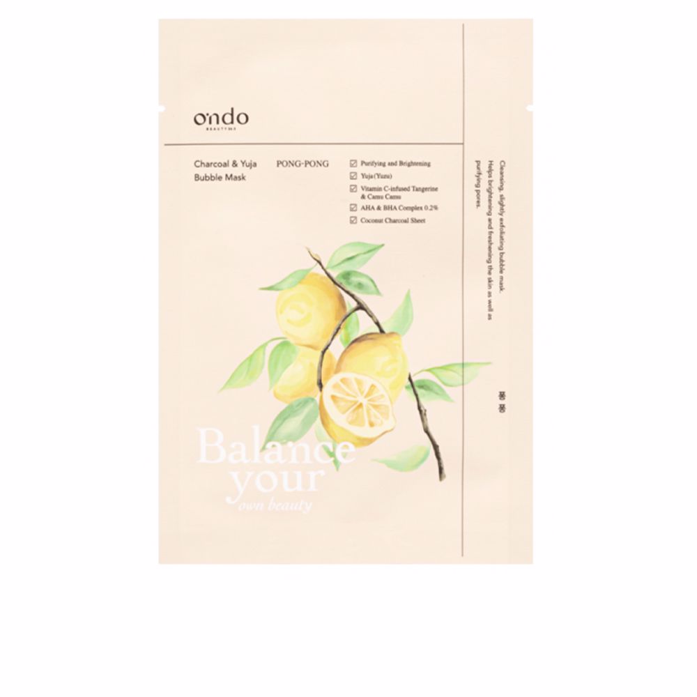 CHARCOAL & YUJA bubble mask 25 ml