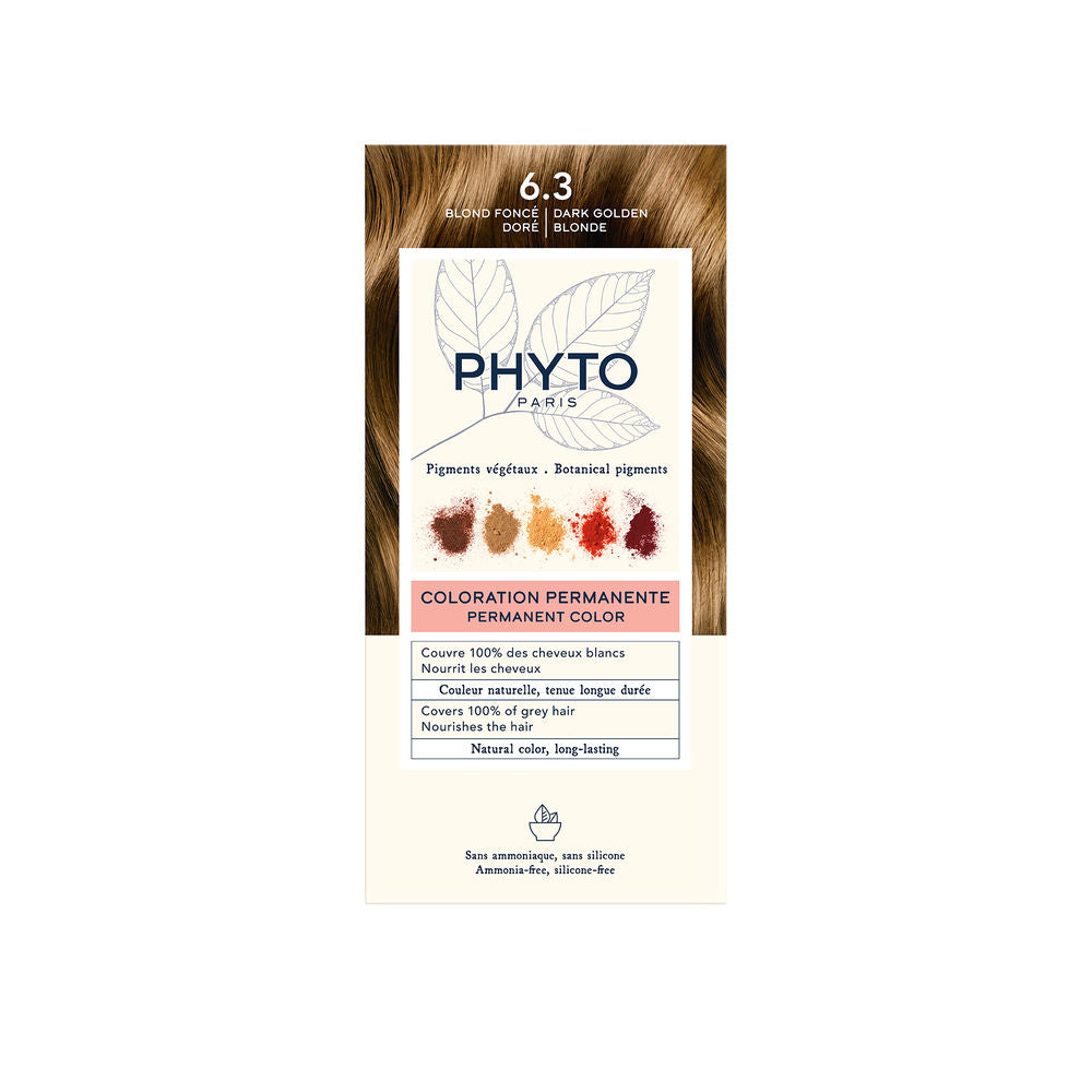 PHYTOCOLOR #6.3-rubio oscuro dorado 4 u