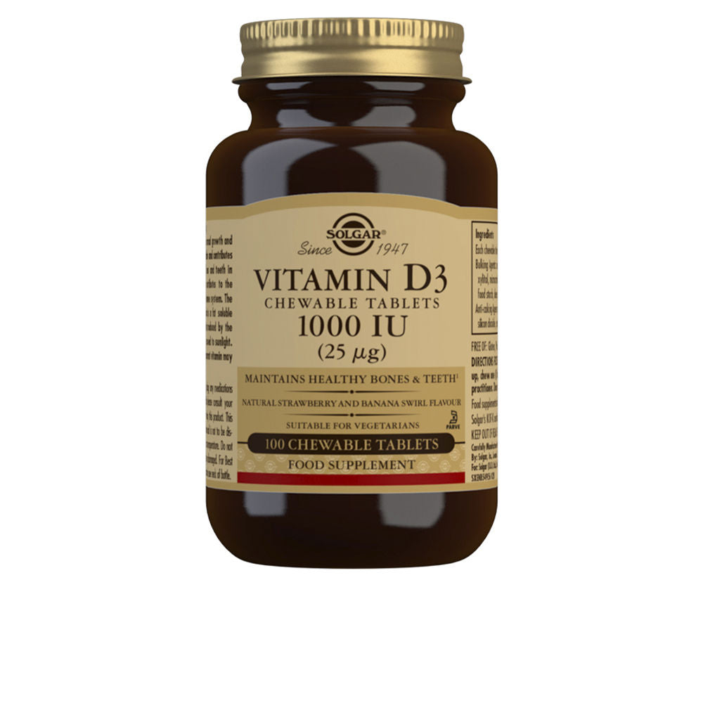 VITAMIN D3 1000 IU 25 µg chewable tablets 100 u