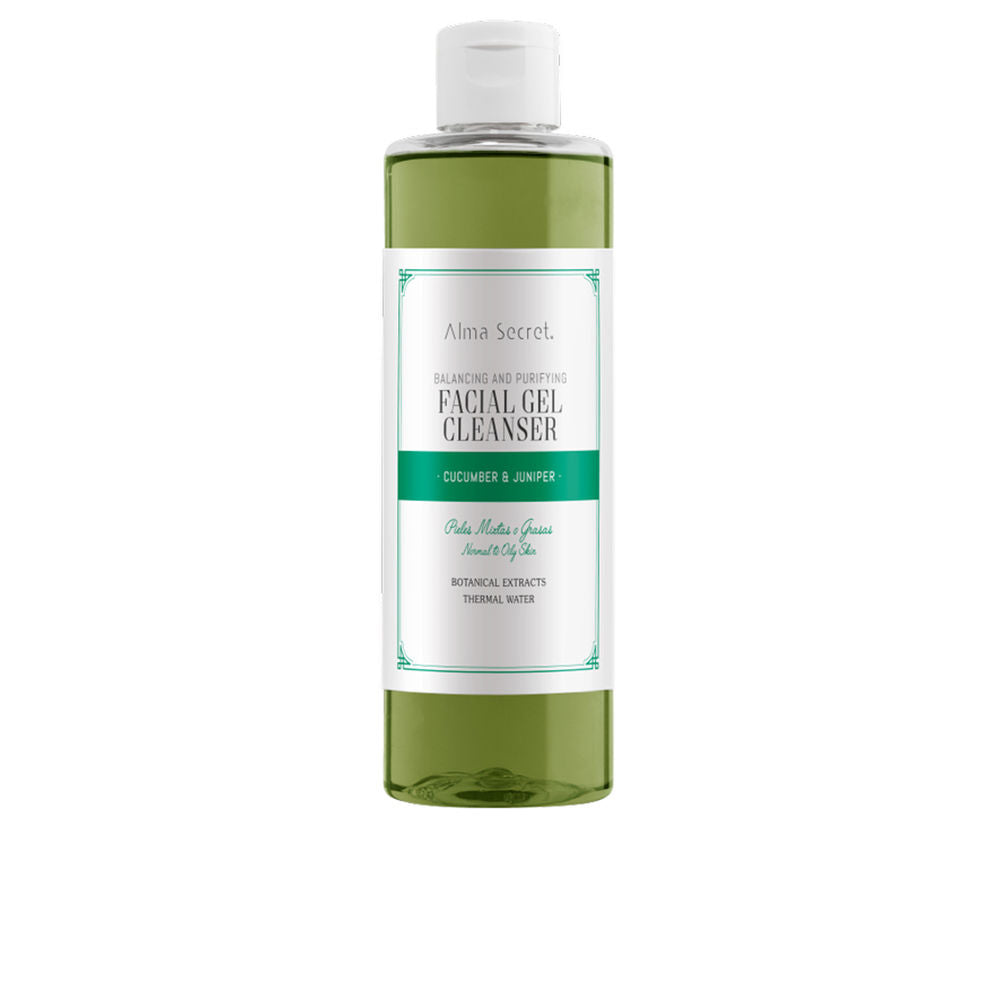 Balancing and purifying FACIAL GEL CLEANSER cucumber &amp; juniper 200 ml
