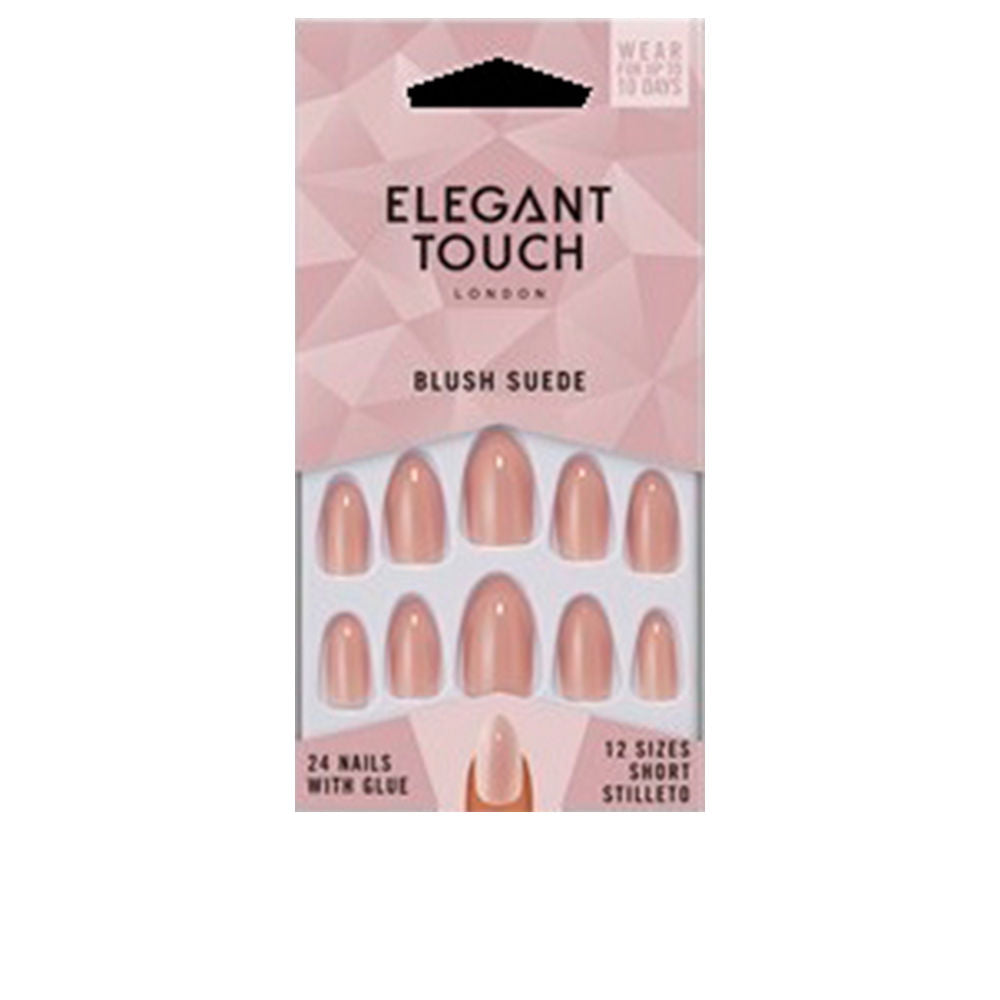 CORE COLOUR nails with glue short stiletto #blush suede 24 u