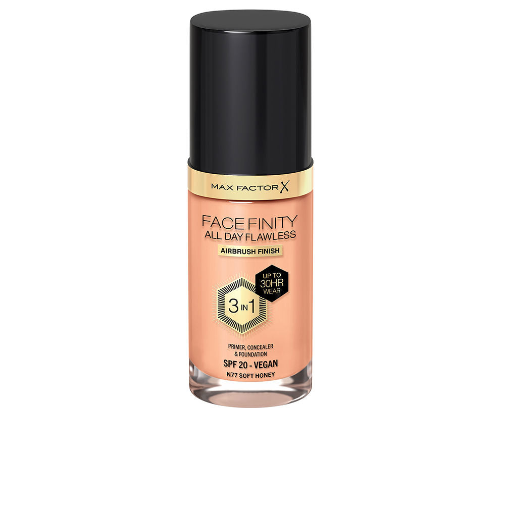 FACEFINITY 3IN1 primer, concealer &amp; foundation #77-soft honey 30 ml