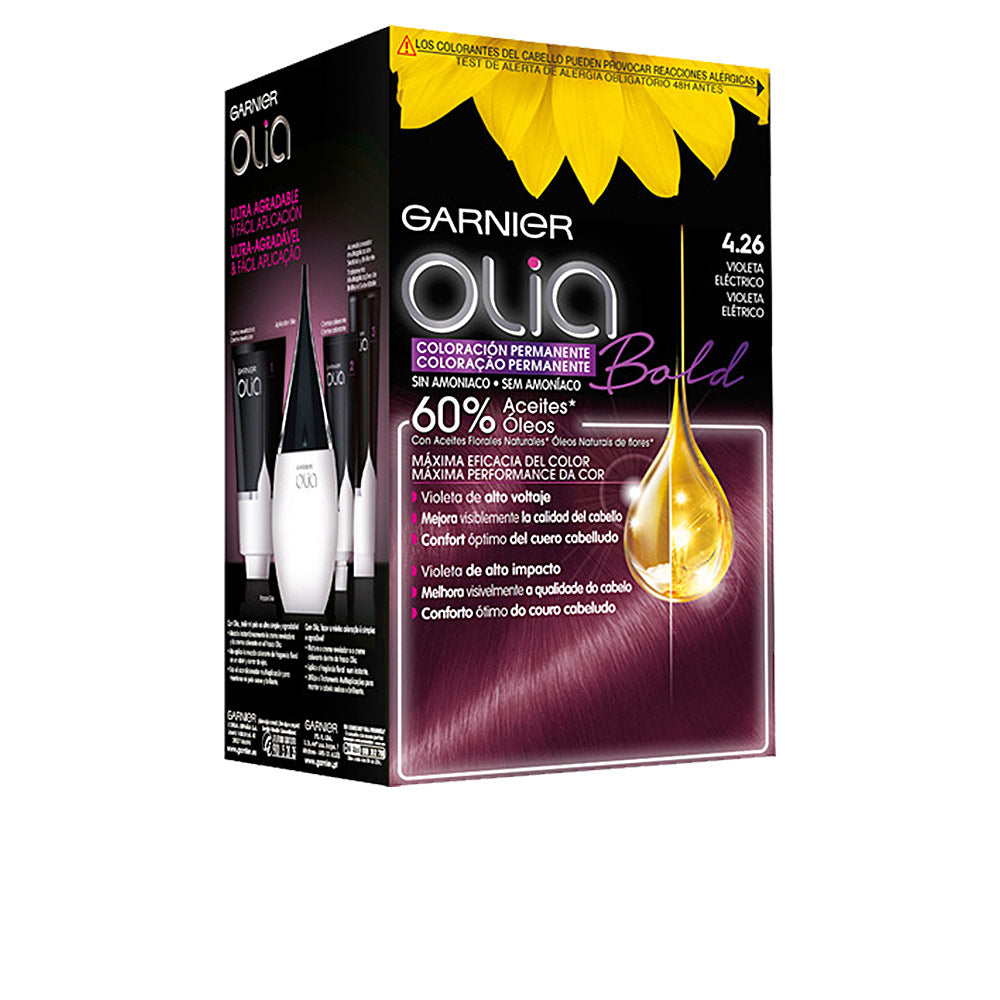 OLIA coloración permanente sin amoniaco #4.26-violeta eléctrico 1 u