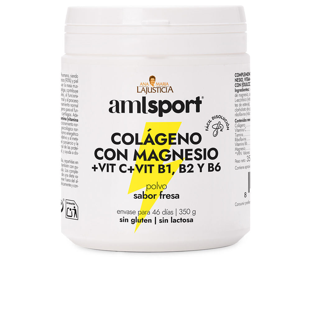 COLLAGEN WITH MAGNESIUM + VIT.C + VIT.B1.B2.B6 strawberry flavor pol 350 gr