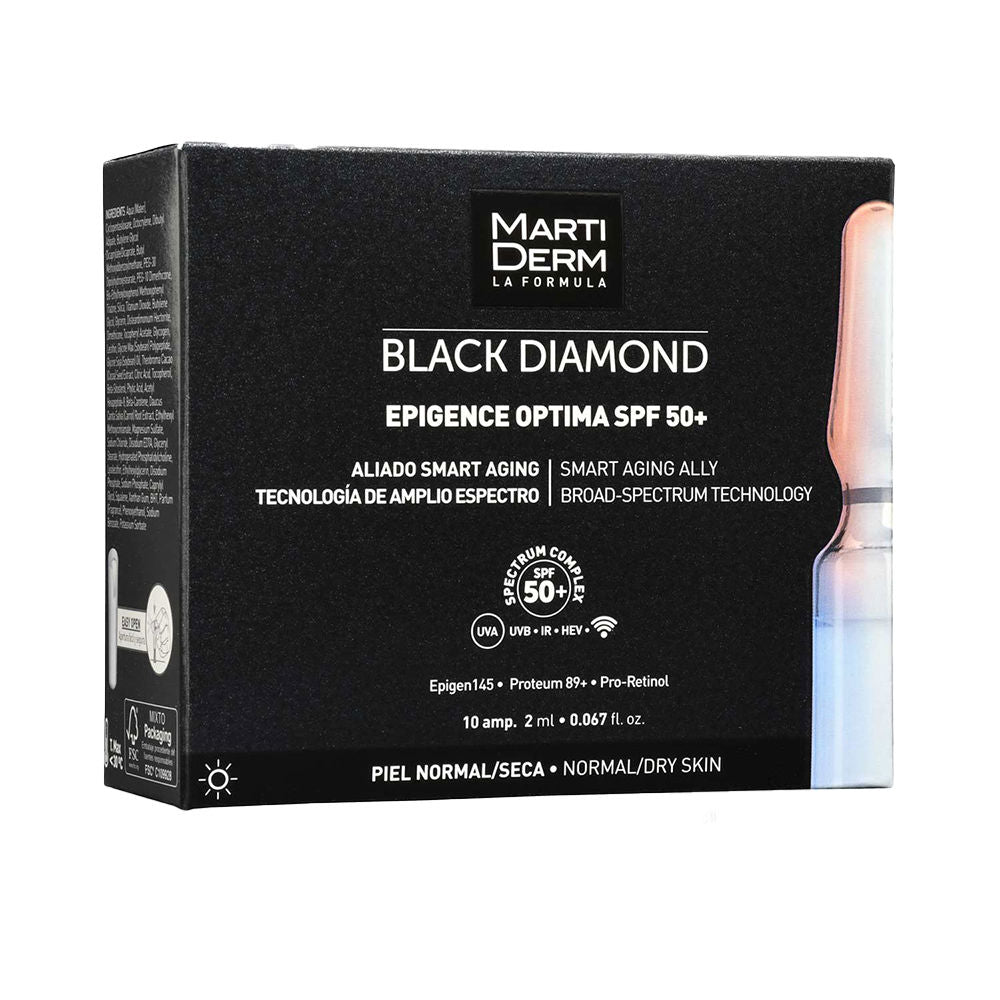 BLACK DIAMOND EPIGENCE OPTIMA ampoules for normal-dry skin SPF50+ 10 x 2 ml