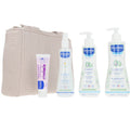 BEIGE TROLLEY BAG CASE 5 pcs